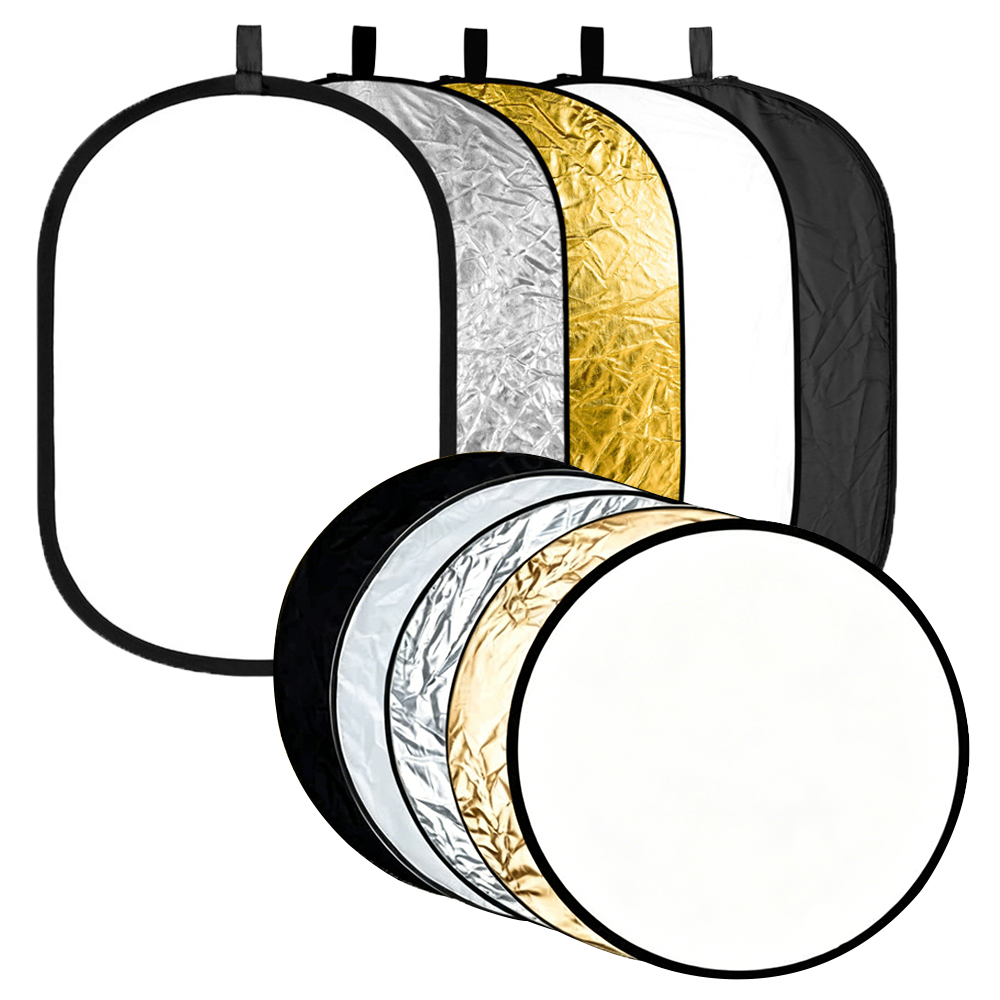 Reflector 5 In 1 - Riflettore Ovale Pieghevole 5-in-1 da 60/80/110CM