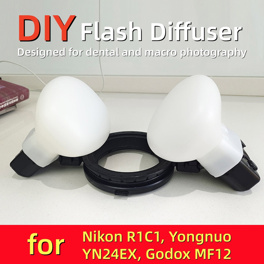 Pop Up Flash Diffuser - 2 pz. Diffusore Flash Macro Dentale