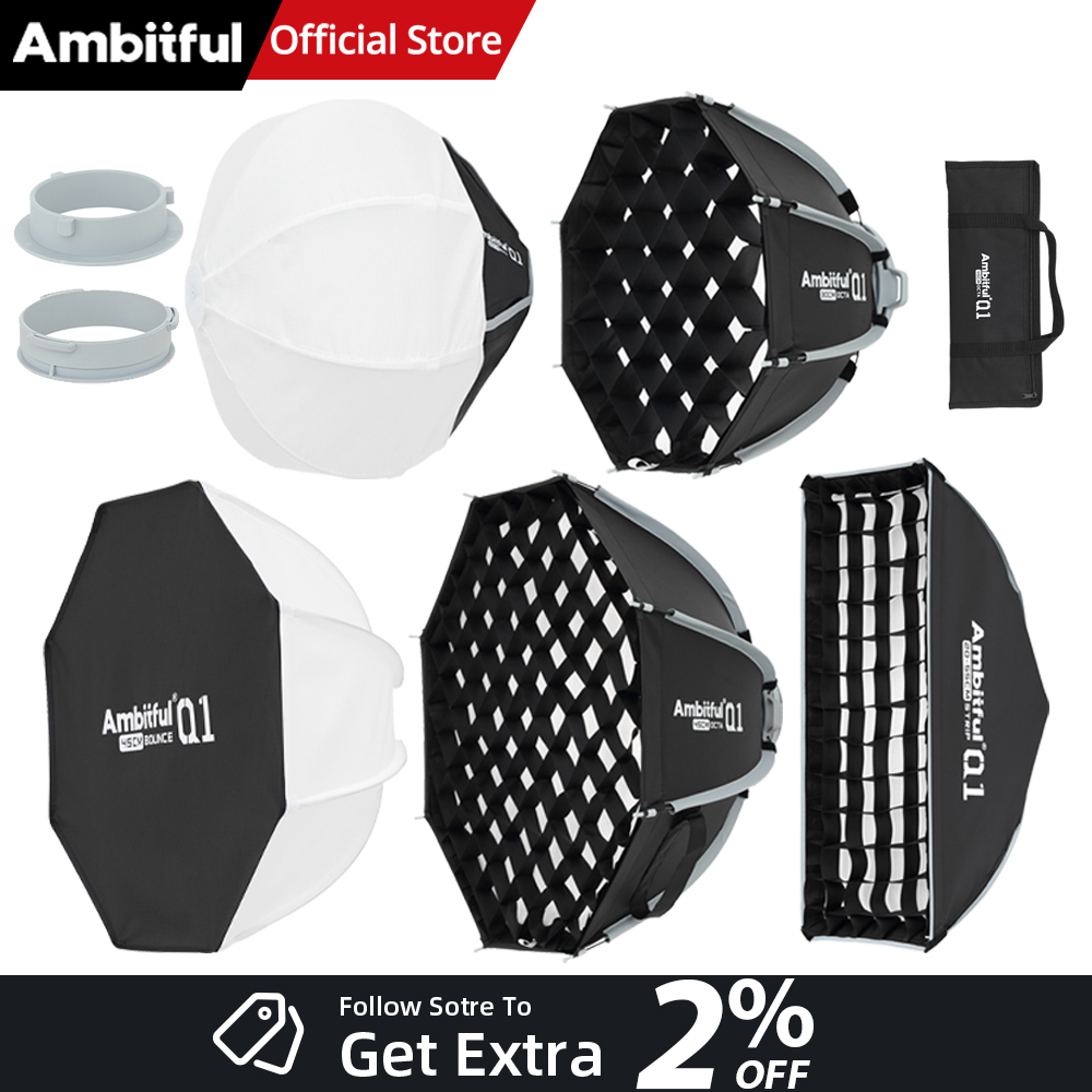 AMBITFUL Q1 Mini Bowens MiniGO - Pop Up Flash Diffuser recensione e prezzo