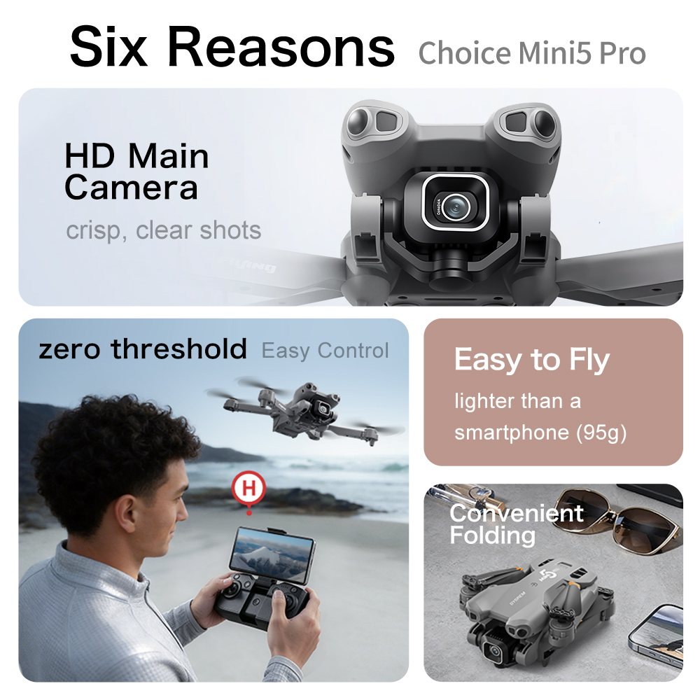 Mini5 Pro Drone Pieghevole per - Photography High Key recensione e prezzo
