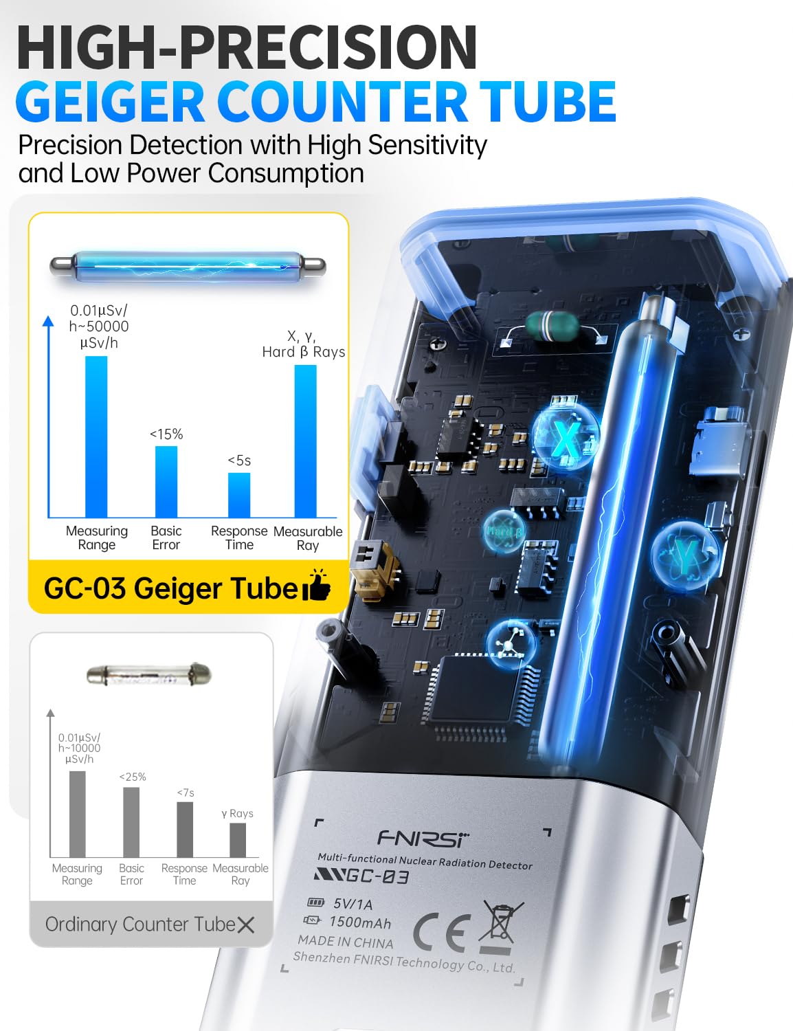 Contatore Geiger GC-03, rileva - Intervalometer Timer recensione e prezzo